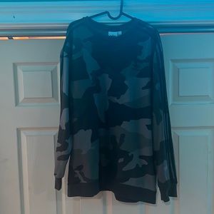 Adidas black and grey sweater